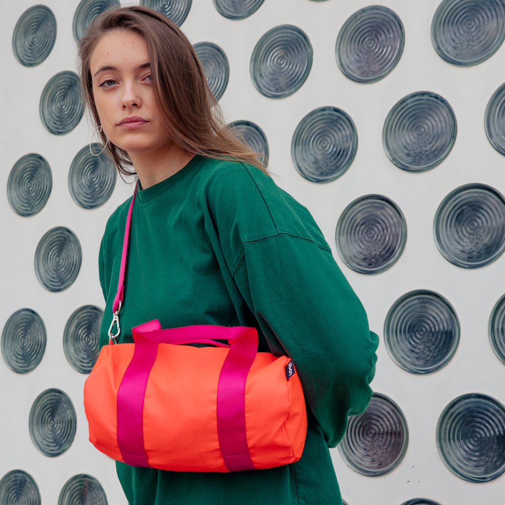 
                  
                    Dark Orange Neon Medium Weekender Bag
                  
                