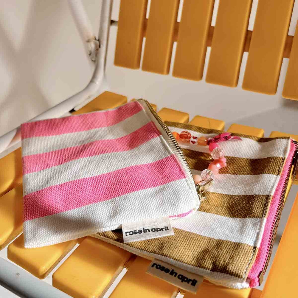 
                  
                    LILI Caramel Stripe Print Pouch
                  
                