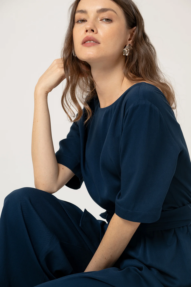 
                  
                    STAINE Nightfall Blue Halfsleeve Jumpsuit
                  
                