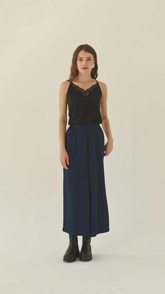 
                  
                    TAVIRA Nightfall Blue Culotte Trousers
                  
                