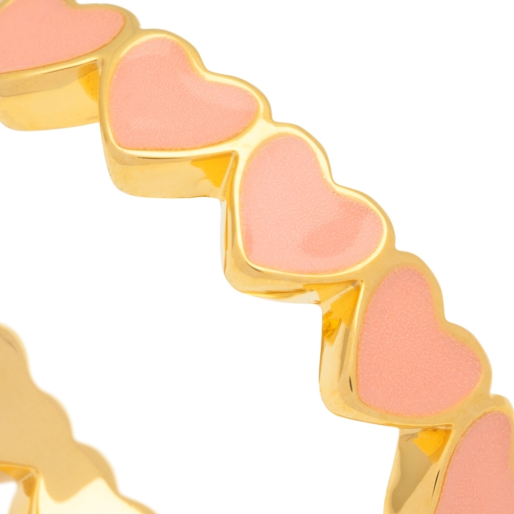 
                  
                    Burnt Coral Connected Hearts Ring
                  
                