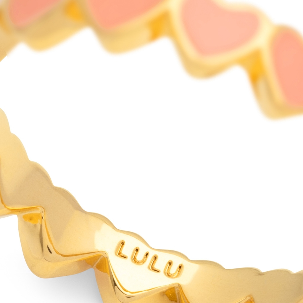 
                  
                    Burnt Coral Connected Hearts Ring
                  
                