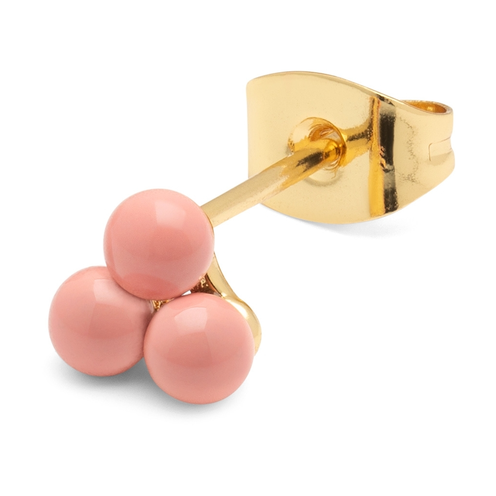 
                  
                    Burnt Coral Trio Enamel Stud Earring
                  
                