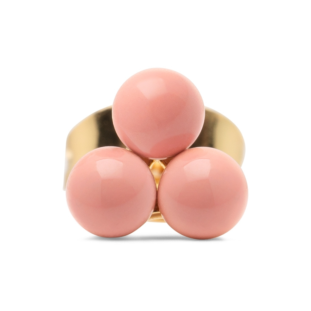 
                  
                    Burnt Coral Trio Enamel Stud Earring
                  
                