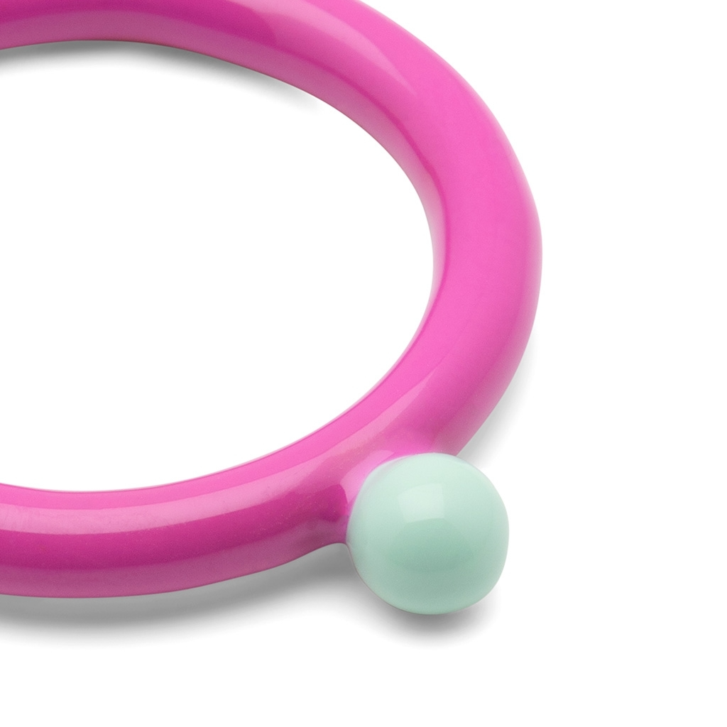 
                  
                    Electric Fuchsia Pink Mint Color Top Ring
                  
                