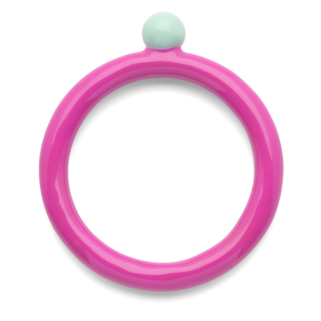 
                  
                    Electric Fuchsia Pink Mint Color Top Ring
                  
                