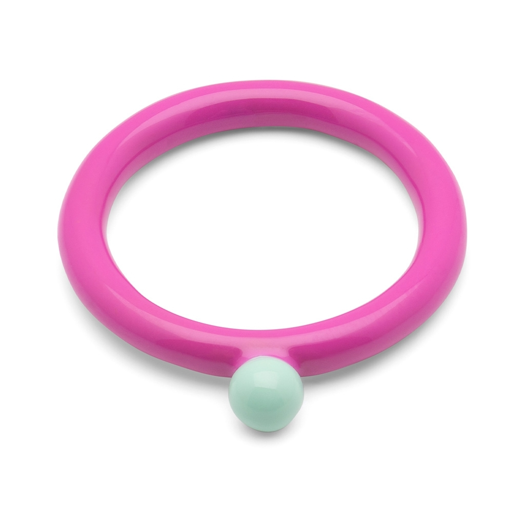 
                  
                    Electric Fuchsia Pink Mint Color Top Ring
                  
                