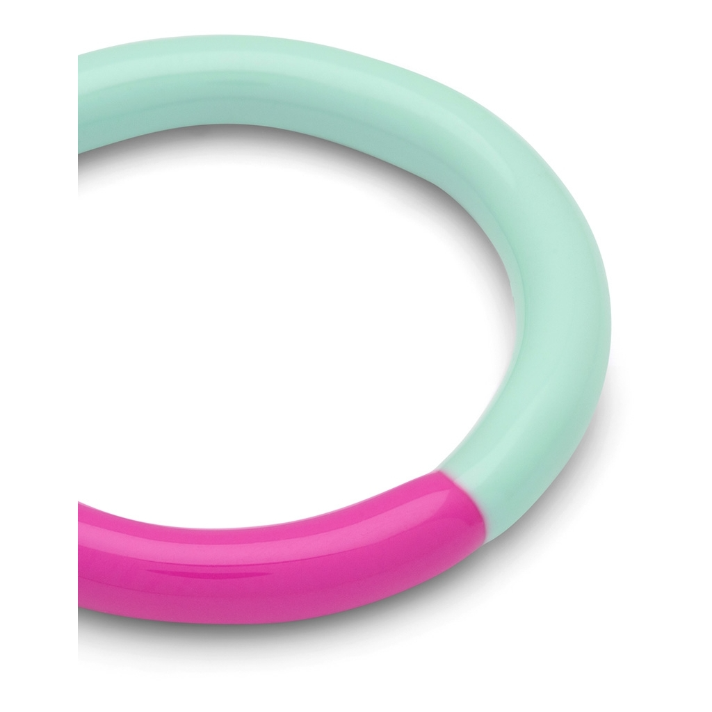 
                  
                    Electric Fuchsia Pink Mint Double Color Ring
                  
                