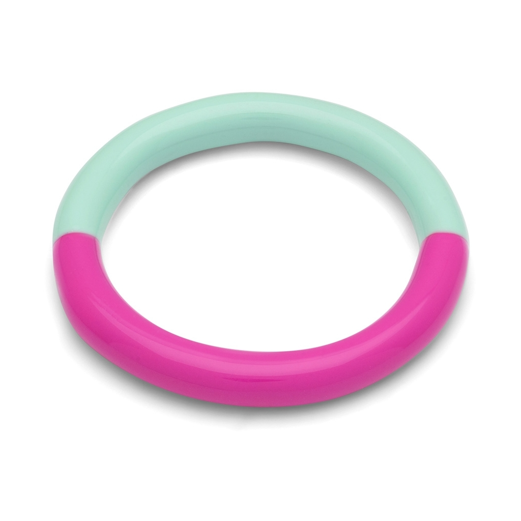 
                  
                    Electric Fuchsia Pink Mint Double Color Ring
                  
                