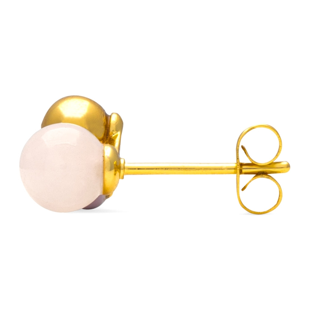 
                  
                    Gold Bouquet Rose Quartz Earring
                  
                