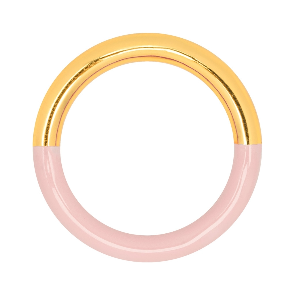 
                  
                    Gold Silk Light Pink Double Color Ring
                  
                