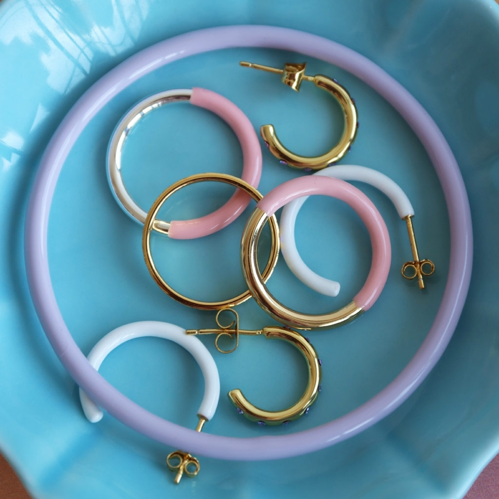 
                  
                    Gold Silk Light Pink Double Color Ring
                  
                