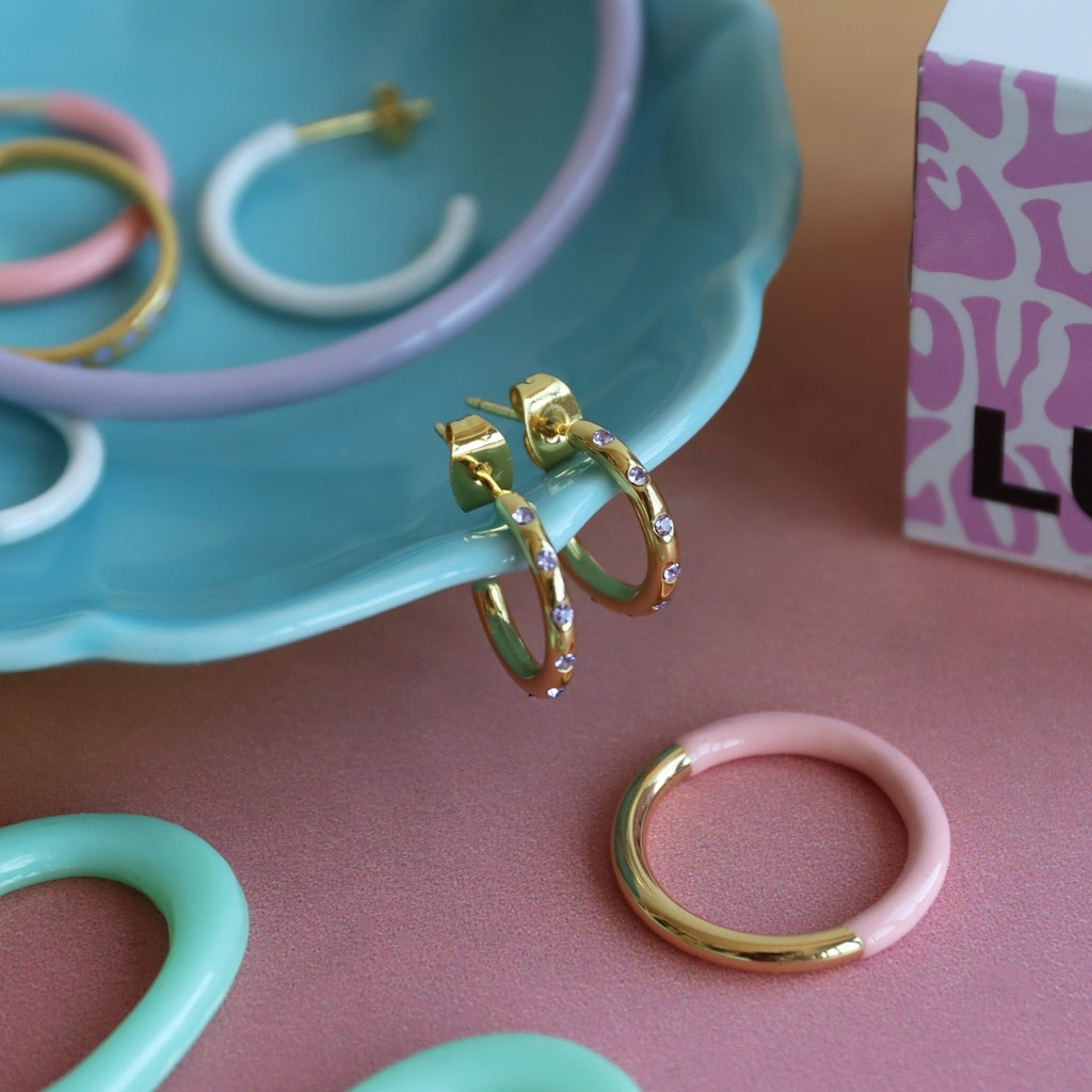 
                  
                    Gold Silk Light Pink Double Color Ring
                  
                