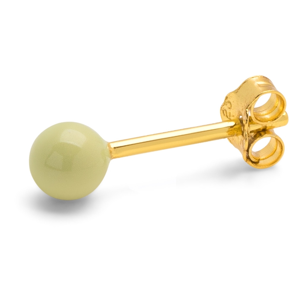 
                  
                    Medium Silk Light Green Color Ball Earring
                  
                