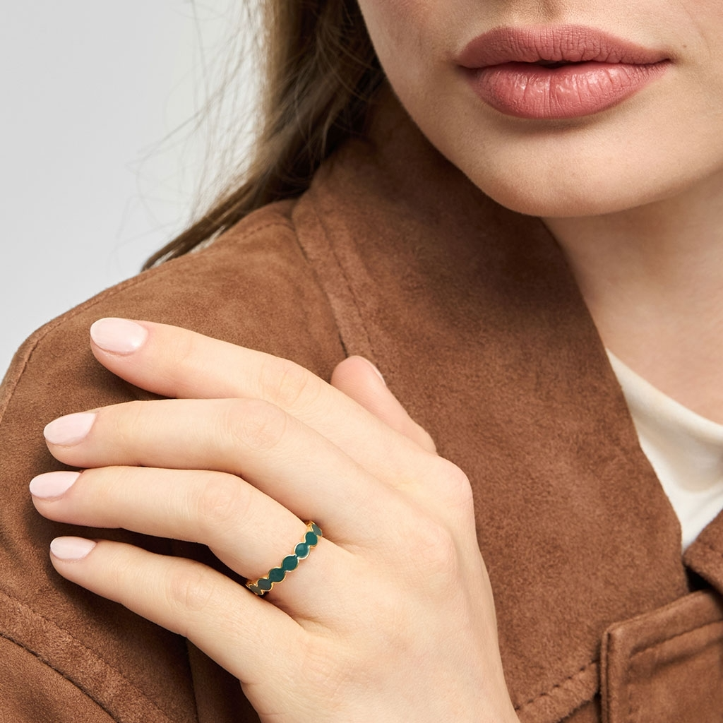 
                  
                    North Sea Green Connected Circles Ring
                  
                