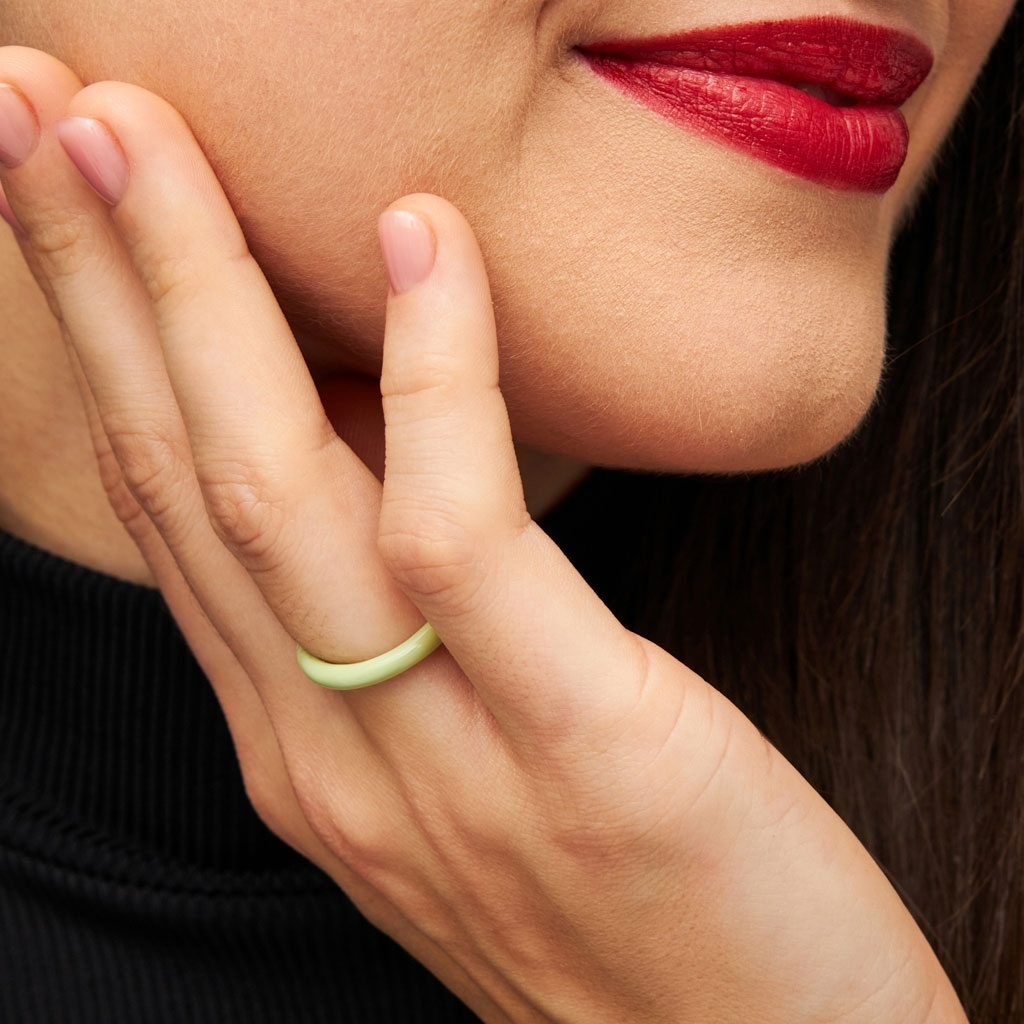 
                  
                    Silk Light Green Color Ring
                  
                