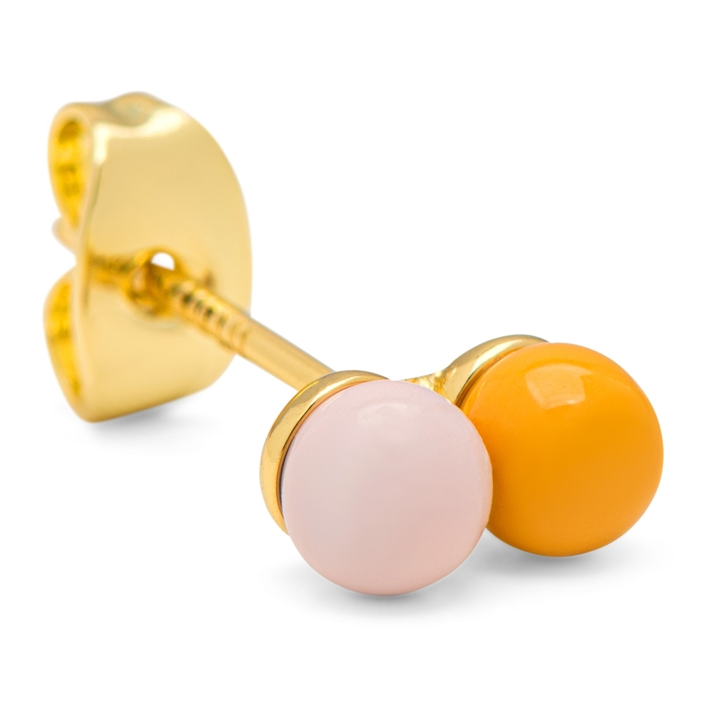 
                  
                    Silk Light Pink Sunflower Double Color Ball Earring
                  
                