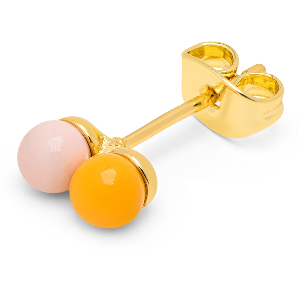 
                  
                    Silk Light Pink Sunflower Double Color Ball Earring
                  
                
