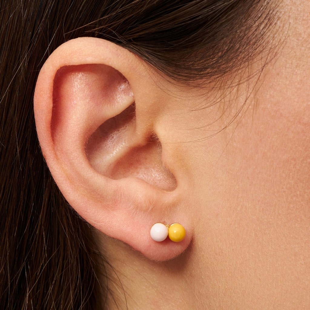 
                  
                    Silk Light Pink Sunflower Double Color Ball Earring
                  
                