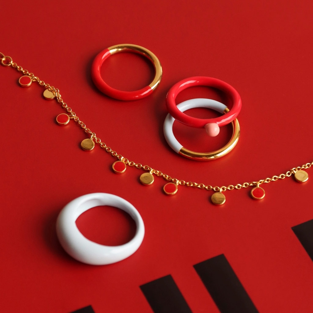 
                  
                    Skyride Blue Double Color Ring
                  
                