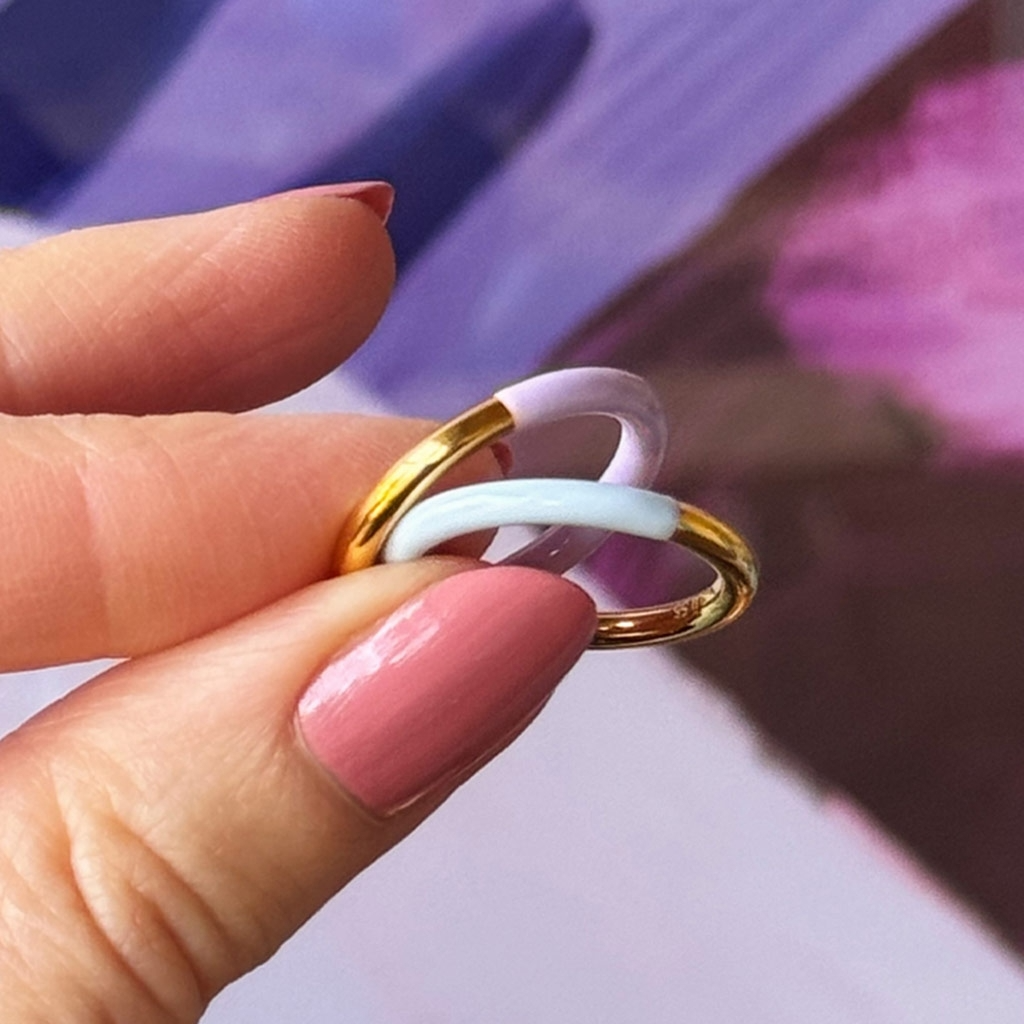 
                  
                    Skyride Blue Double Color Ring
                  
                