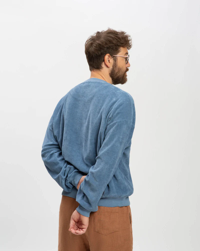 
                  
                    Dusk Blue Terry Jumper
                  
                