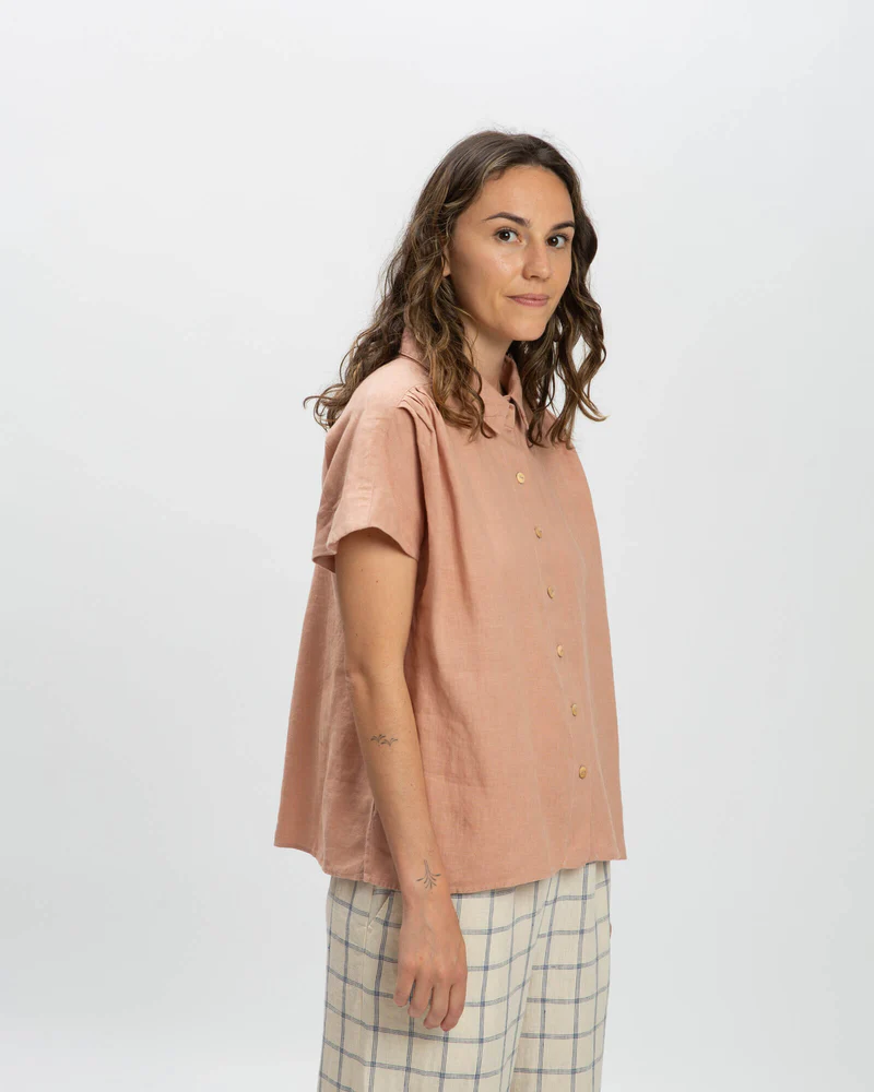 
                  
                    Rose Linen Blouse
                  
                