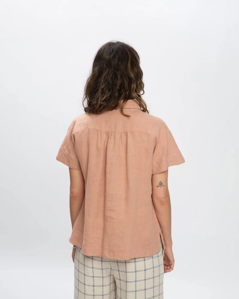 
                  
                    Rose Linen Blouse
                  
                