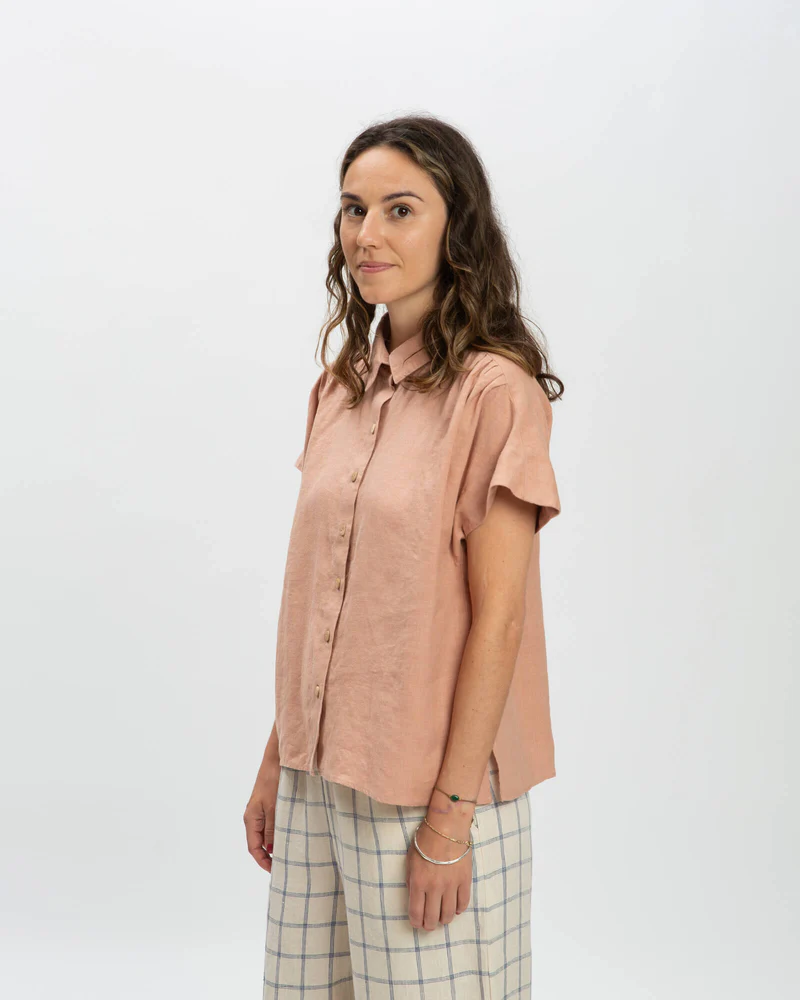 
                  
                    Rose Linen Blouse
                  
                
