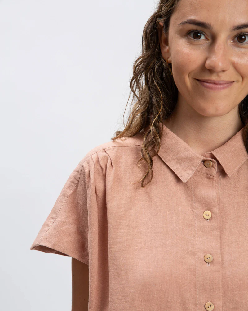 
                  
                    Rose Linen Blouse
                  
                