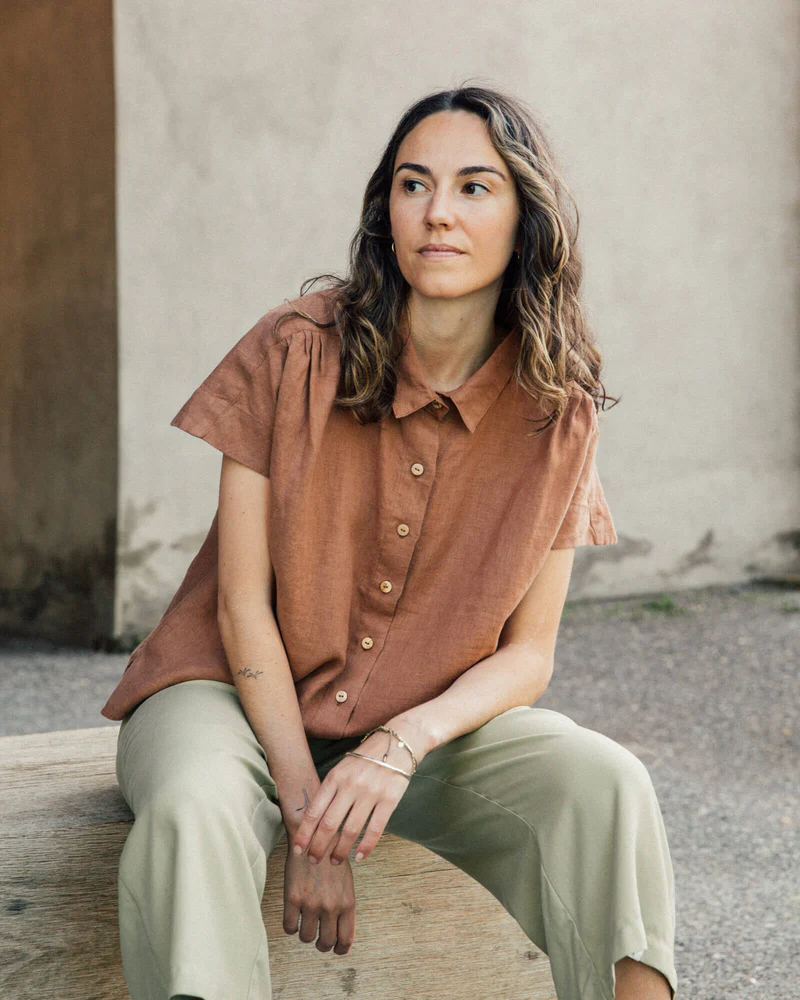 
                  
                    Rose Linen Blouse
                  
                