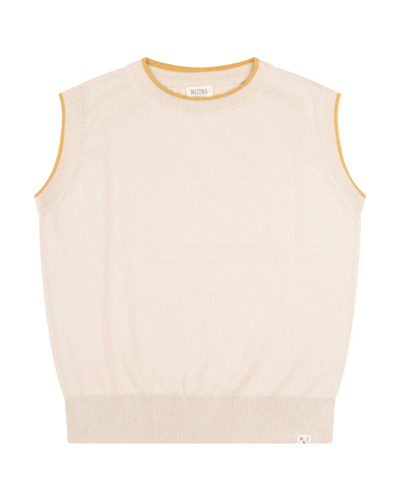 
                  
                    Sand Cotton Knit Tank Top
                  
                