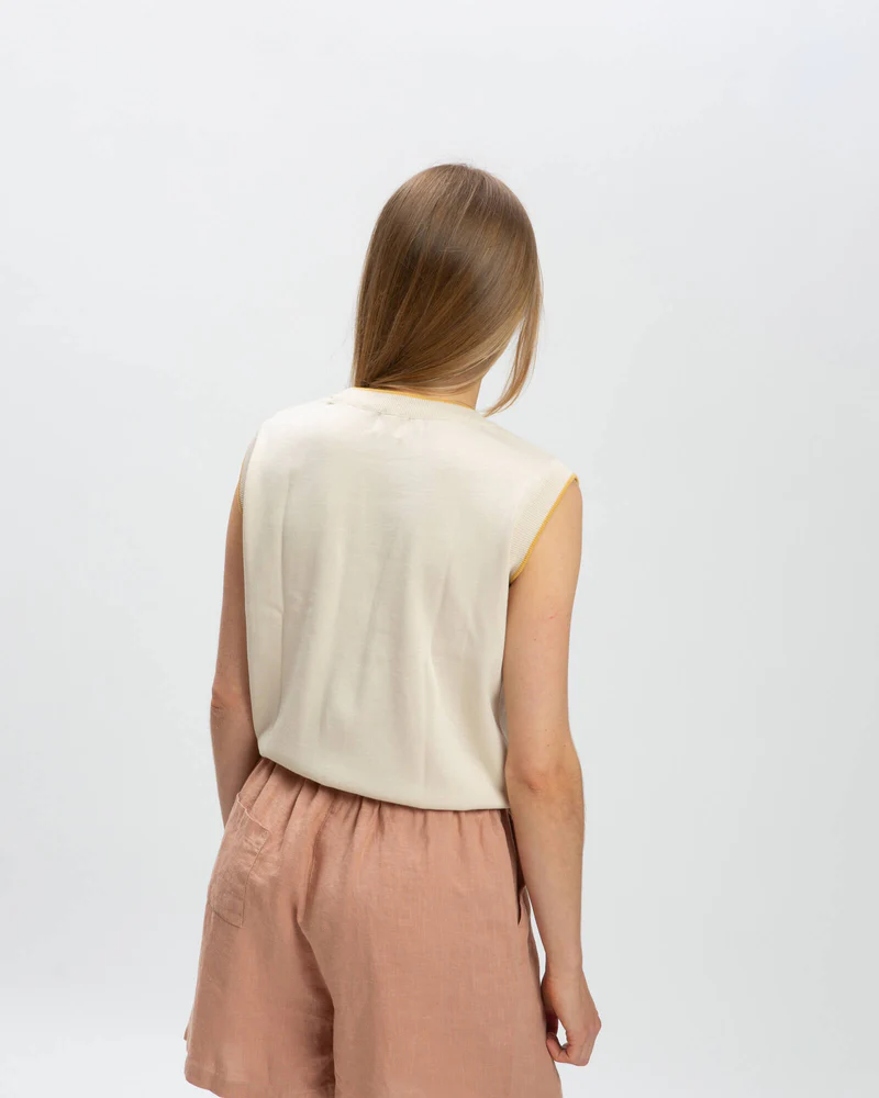 
                  
                    Sand Cotton Knit Tank Top
                  
                