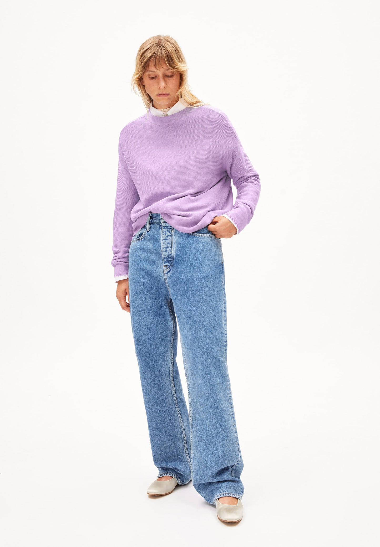 
                  
                    MERINAA LINKS LINKS Smart Lilac Jumper
                  
                