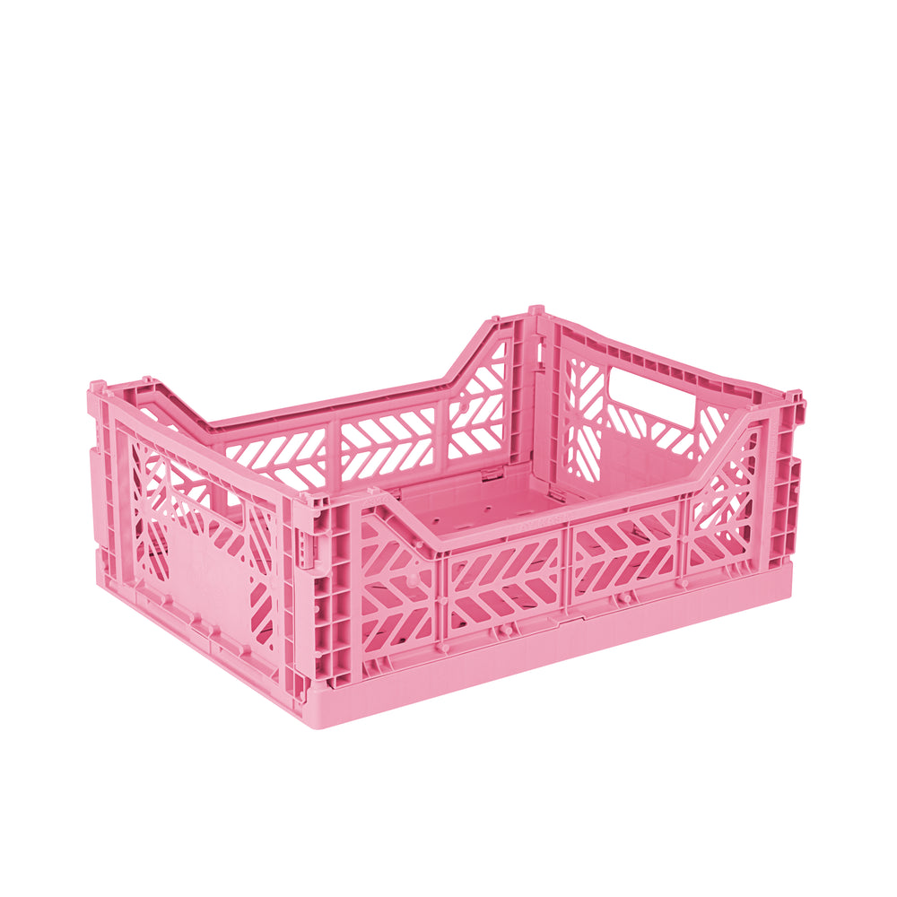 Midi Baby Pink Folding Crate