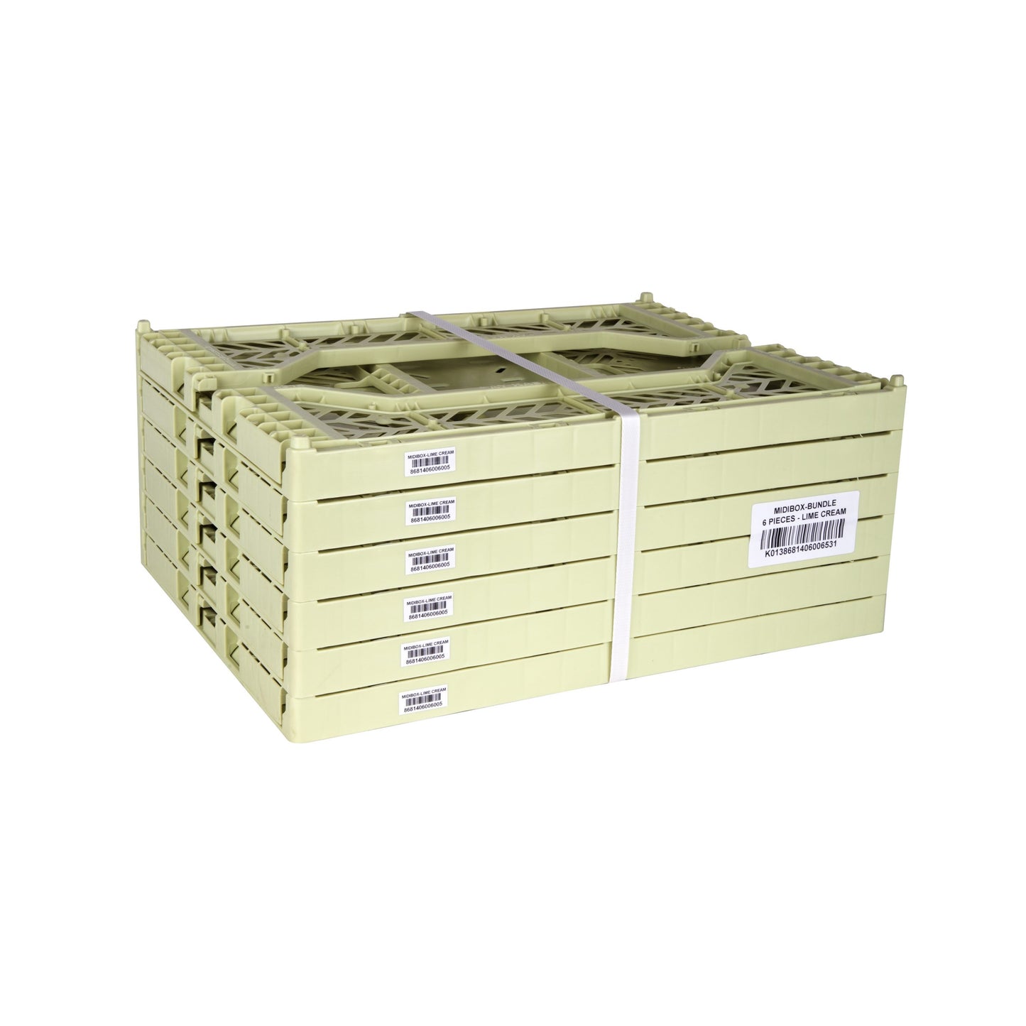 
                  
                    Midi Lime Cream Folding Crate
                  
                