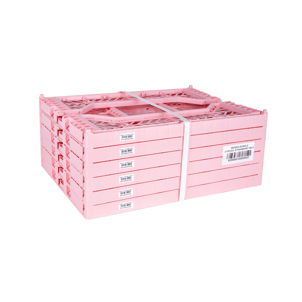 
                  
                    Midi Strawberry Milk Folding Crate
                  
                