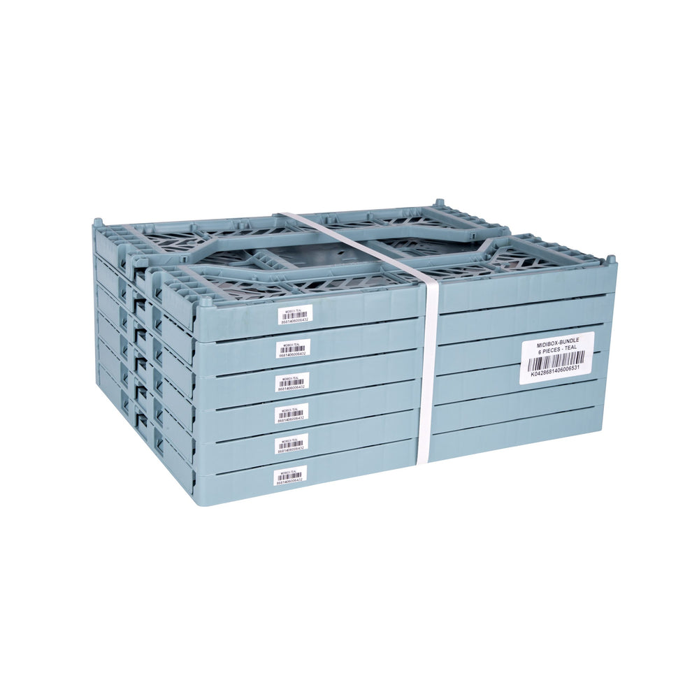 
                  
                    Midi Teal Folding Crate
                  
                