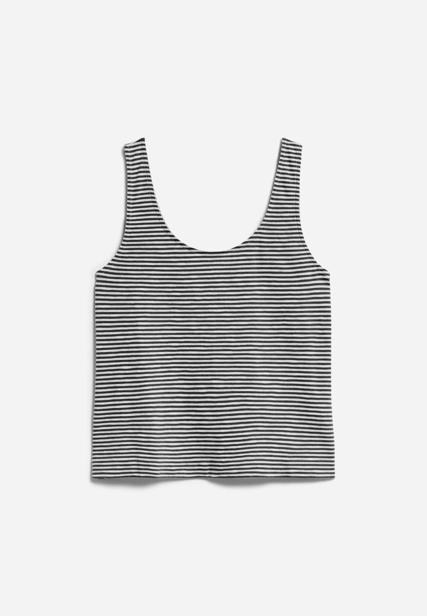 
                  
                    MINAAMI LITA – Lockeres Tanktop in Schwarz mit Hafermilch-Print
                  
                