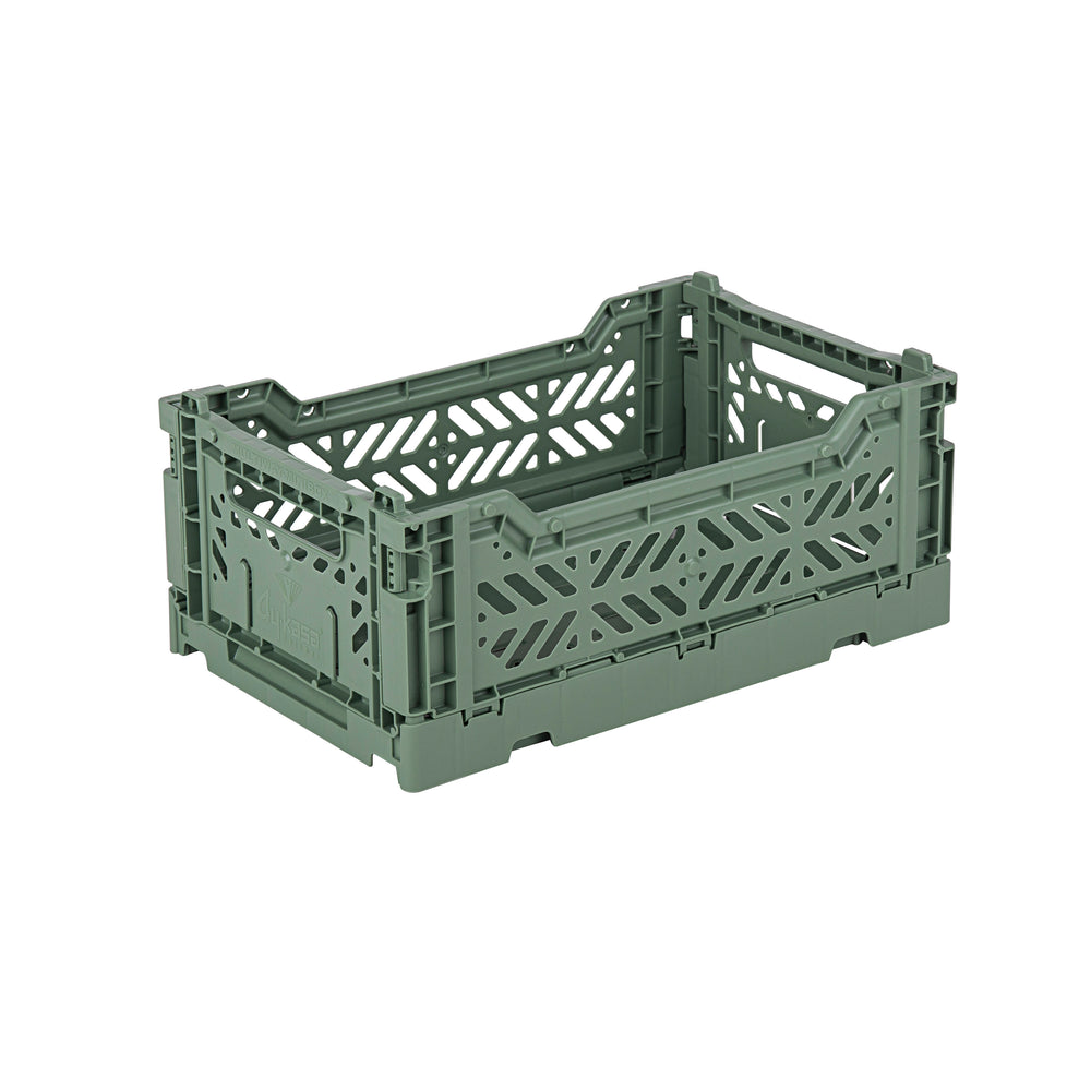 
                  
                    Mini Almond Green Folding Crate
                  
                