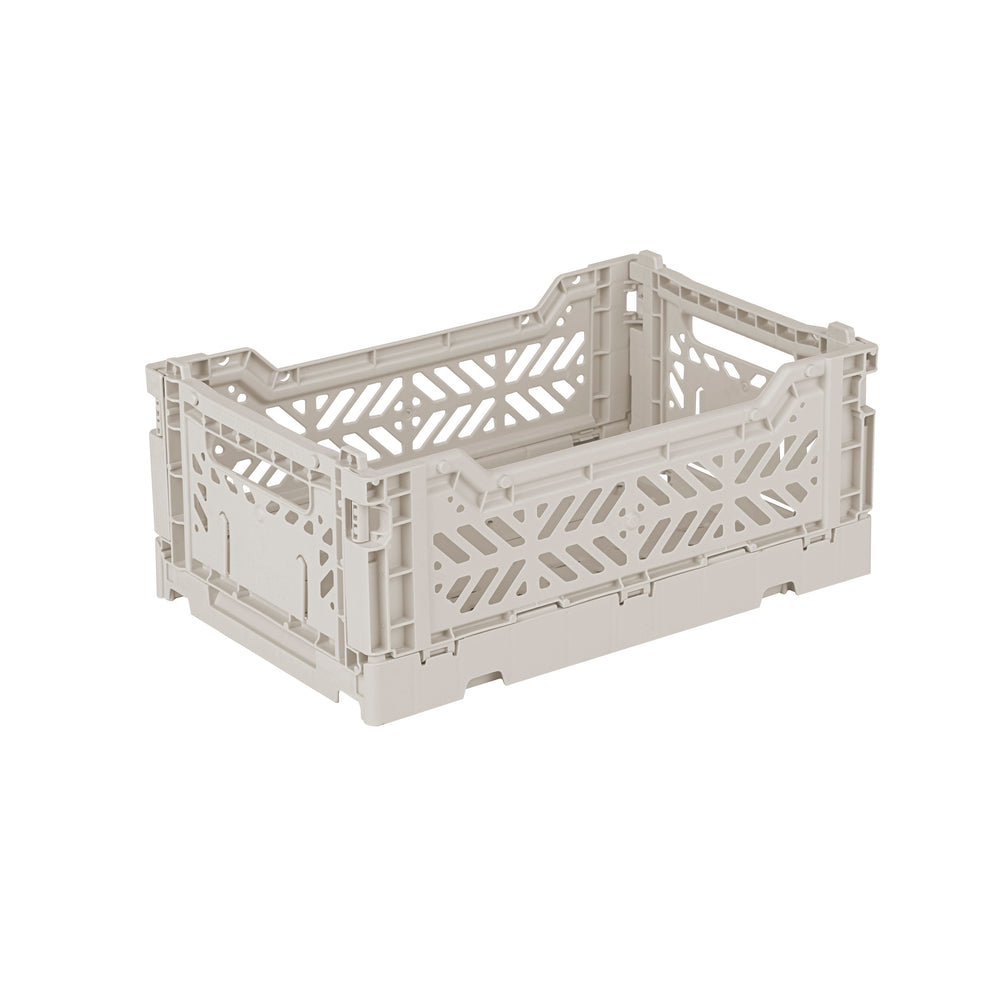 Mini Light Gray Folding Crate