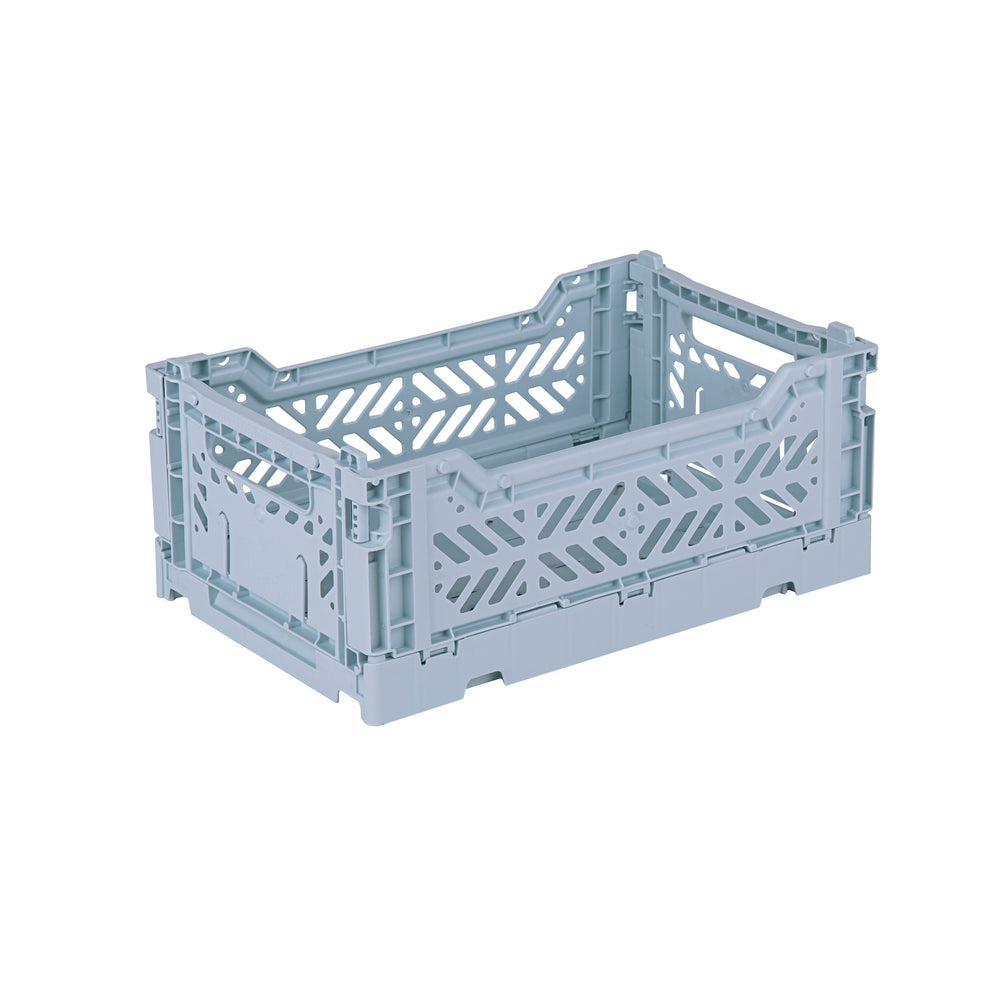 Mini Pale Blue Folding Crate