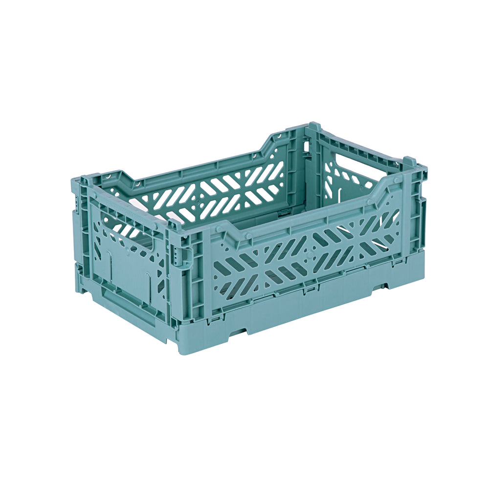 
                  
                    Mini Teal Folding Crate
                  
                