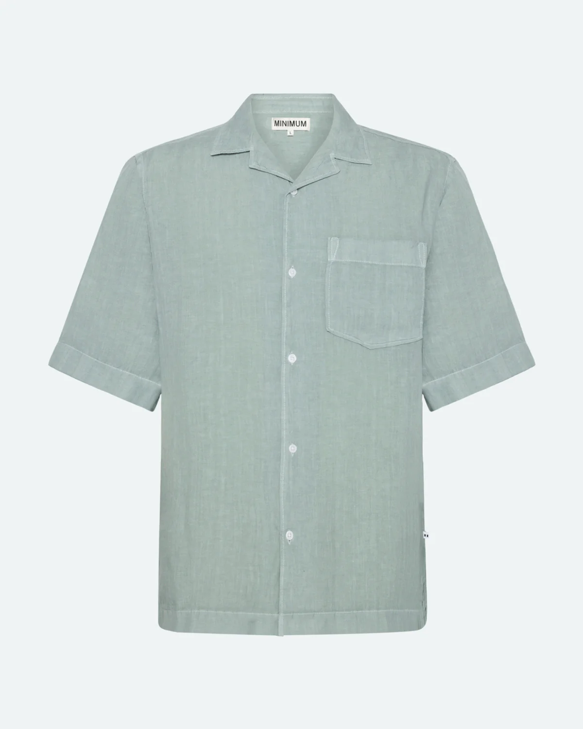 
                  
                    HAYDEN Gray Mist Short Sleeved Linen Shirt
                  
                