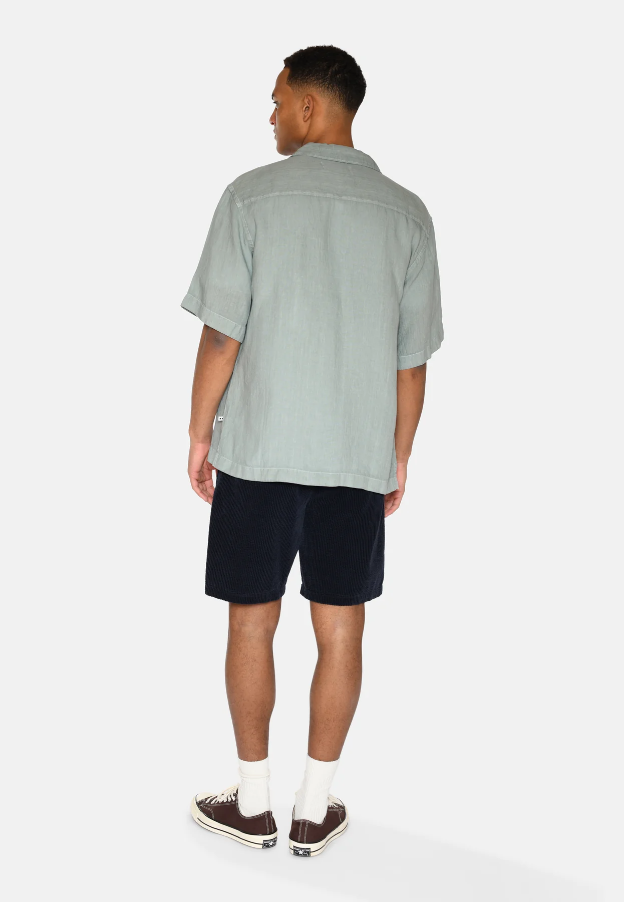 
                  
                    HAYDEN Gray Mist Short Sleeved Linen Shirt
                  
                