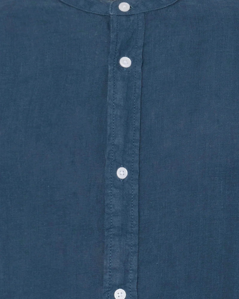 
                  
                    MANDO Blue Ashes Long Sleeved Linen Shirt
                  
                