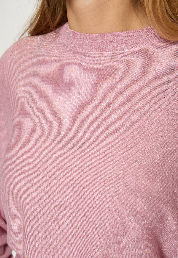 
                  
                    DANA Prism Pink Metallic Bat Sleeve Jumper
                  
                