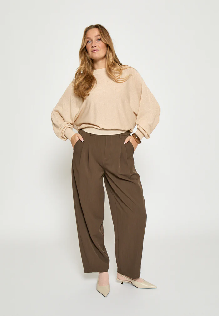 
                  
                    MSDANA Medal Gold Metallic Bat Sleeve Jumper
                  
                