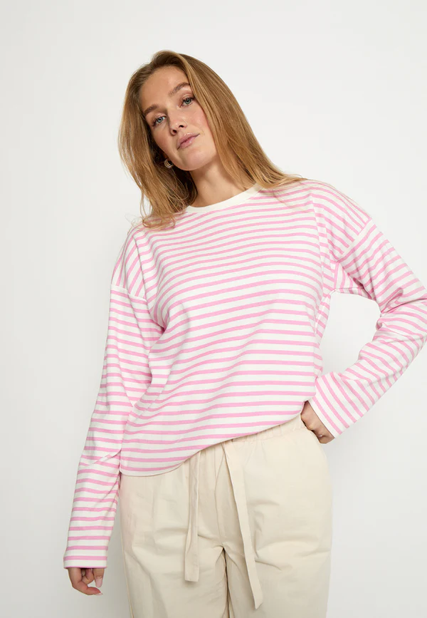 
                  
                    MSDENISA Prism Pink Stripe Long Sleeve
                  
                
