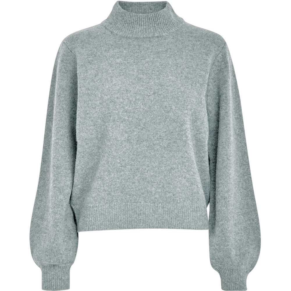 MSERIKA Light Grey Melange Knit Jumper